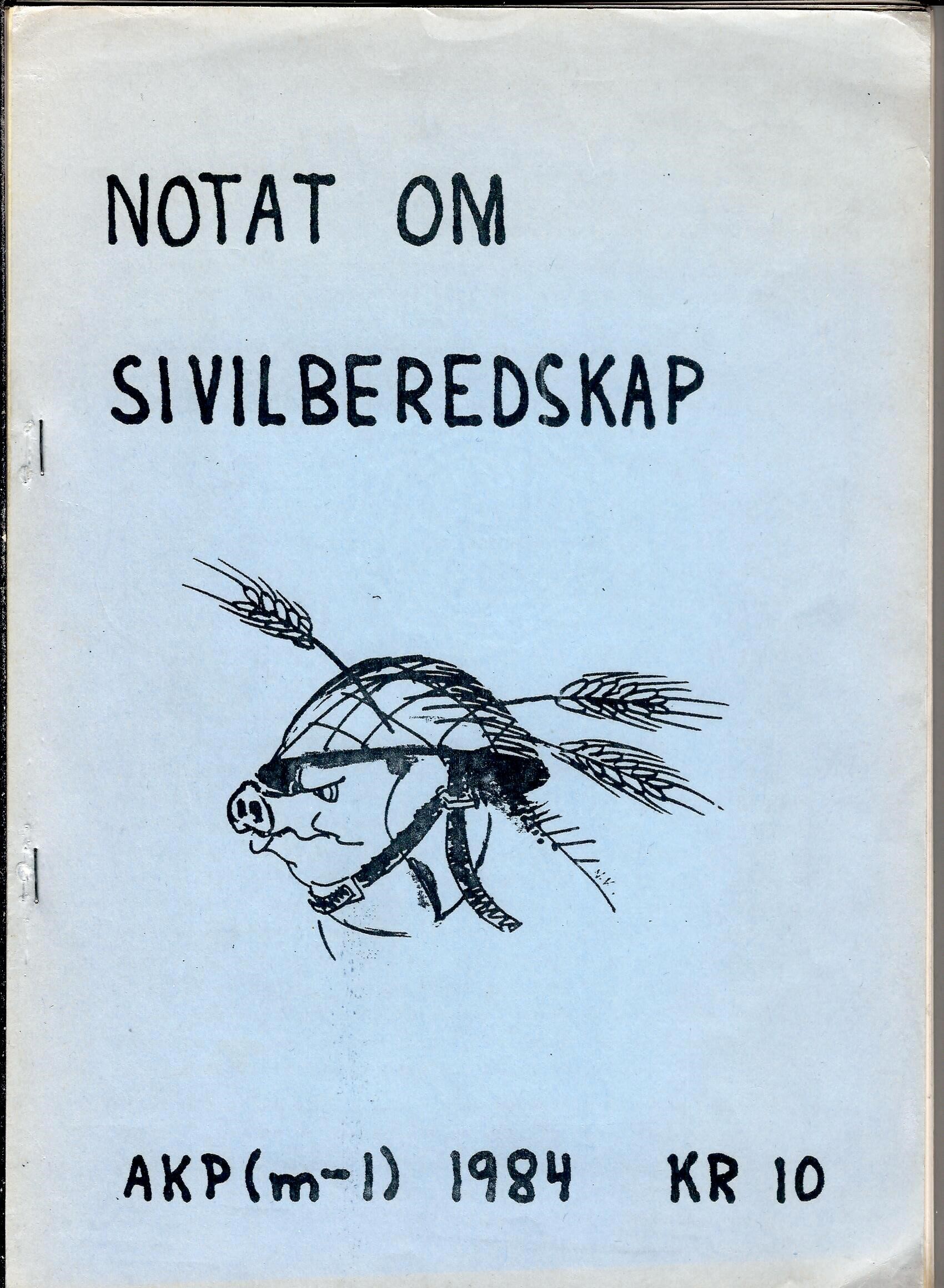Notat om sivilberedskap
