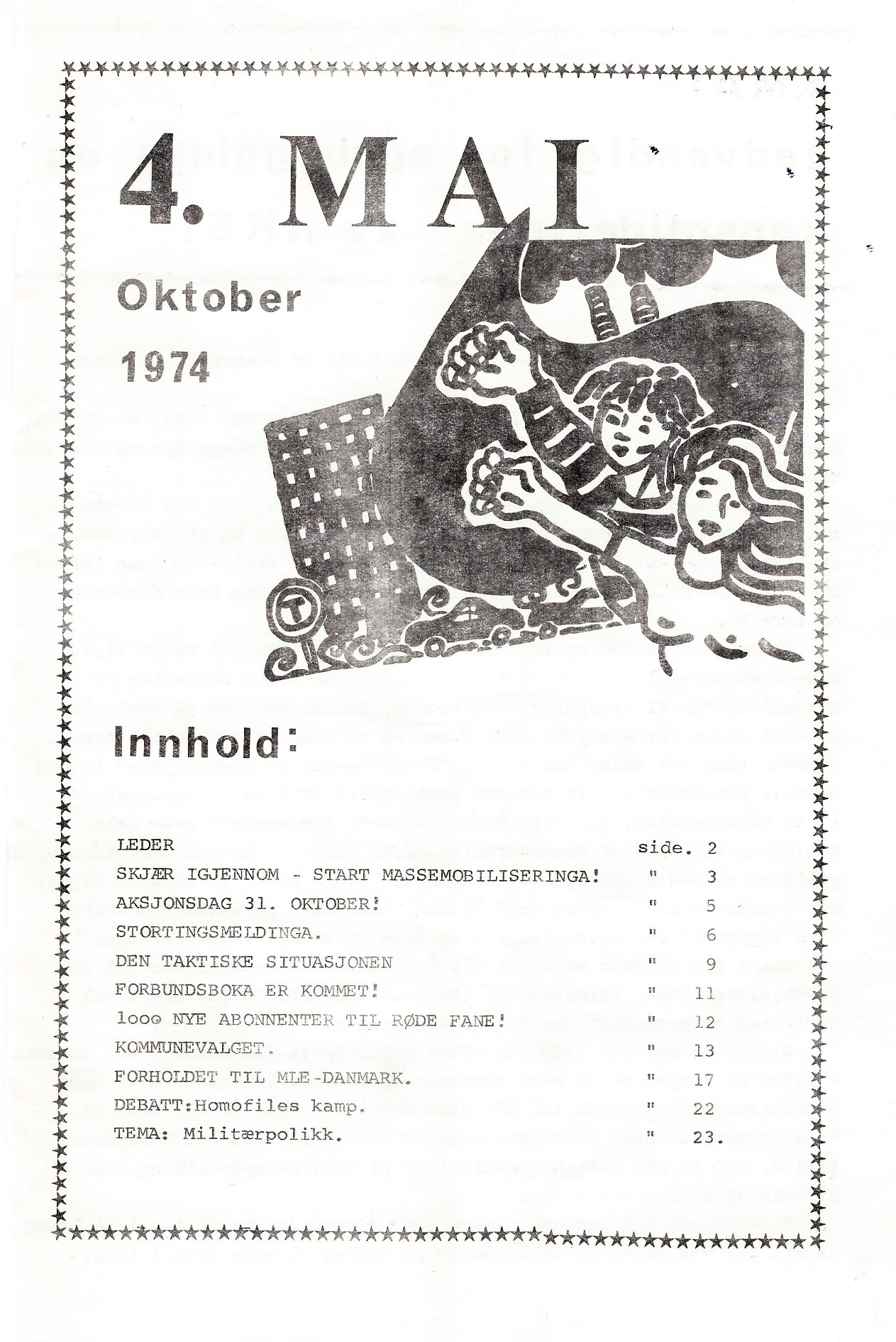 4. mai oktober 1974